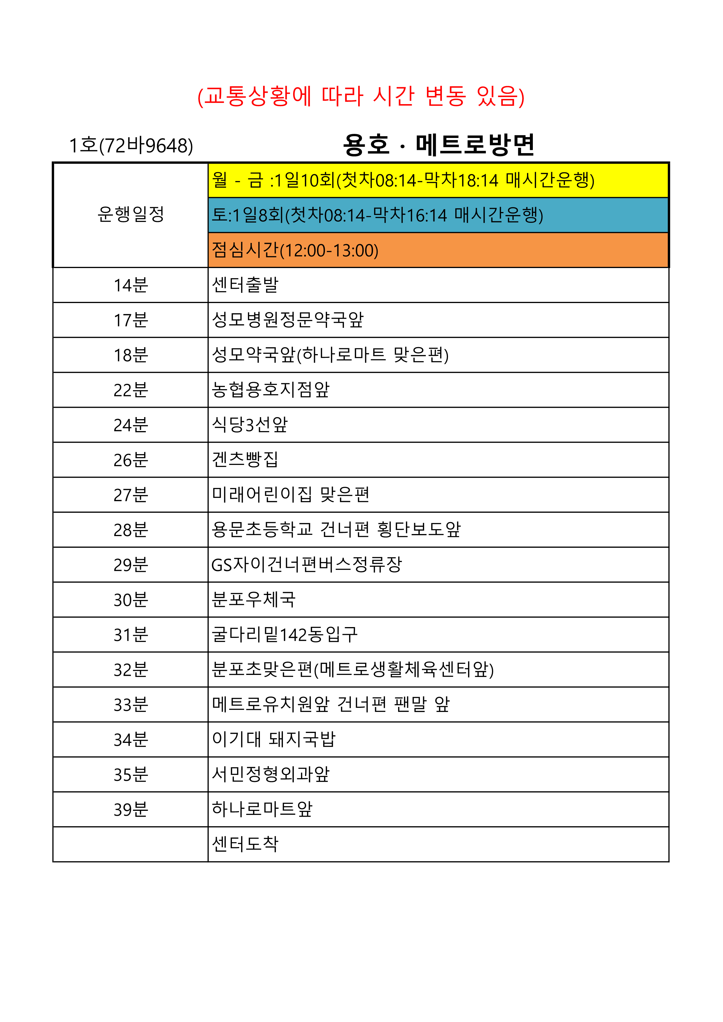 1호차